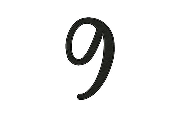 9 Number: A Charming Embroidery Design for Meaningful Handmade Gifts