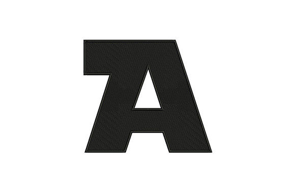 Letter A: Clean, Versatile Embroidery Design for Small Business Branding