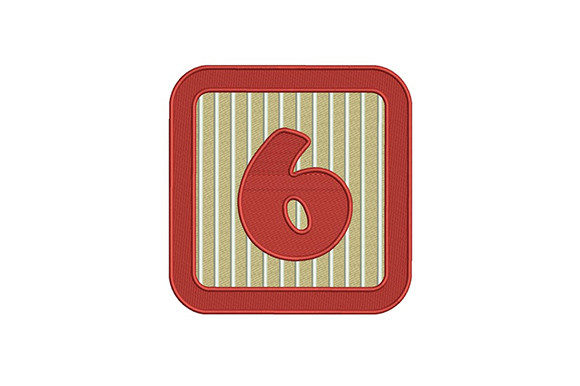 Red Frame Number Six: A Seasonal Embroidery Staple