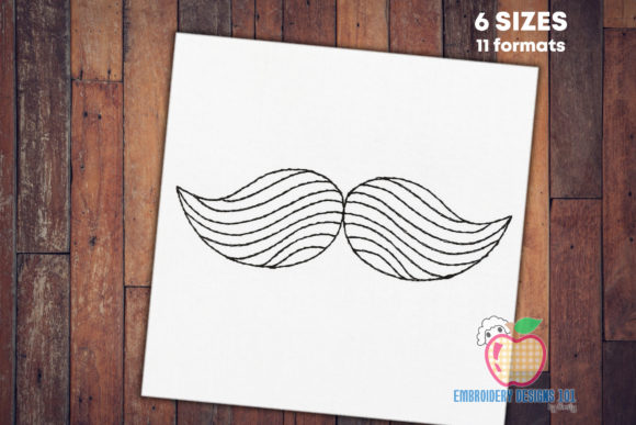 Retro Mustache Symbol: A Playful Touch for Handmade Gifts