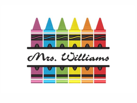 Split Crayons: A Bright, Playful Back-to-School Embroidery File